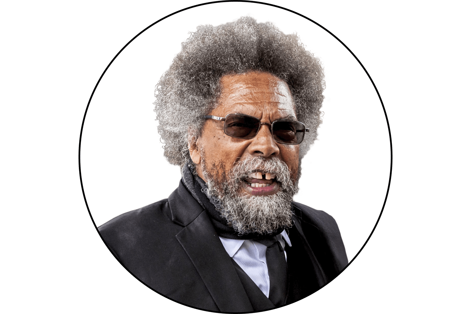 Headshot of Cornel West