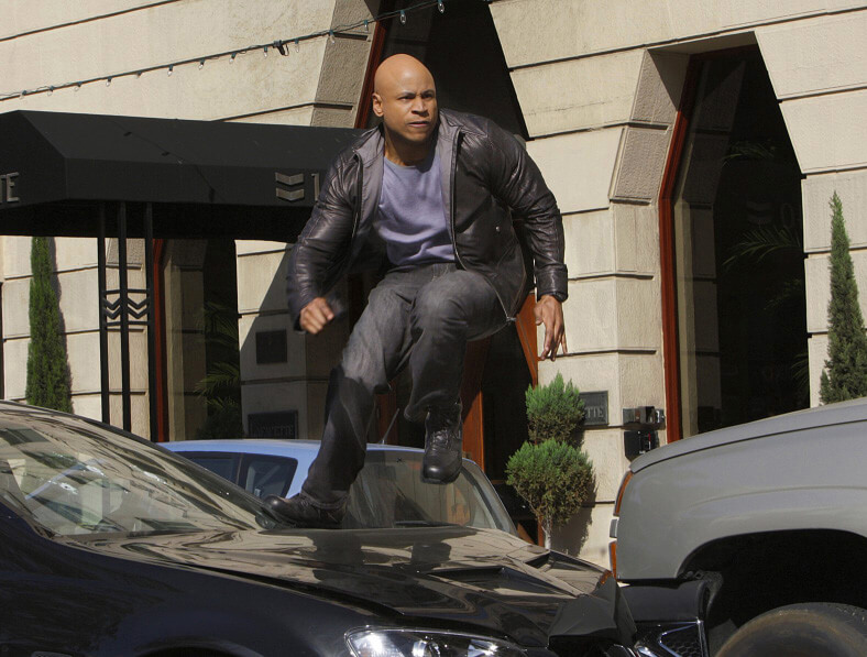 Photo of LL Cool J in a scene from the TV show NCIS: Los Angeles