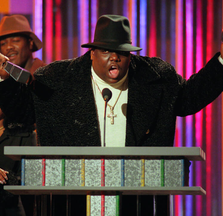 Photo of The Notorious B.I.G. in 2020