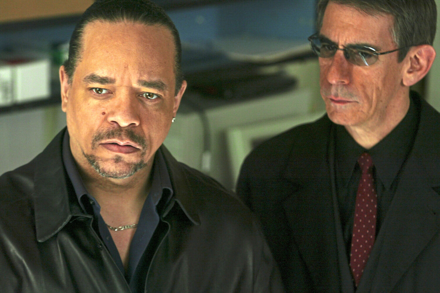 Photo of Ice-T in a scene from the TV show Law & Order: SVU