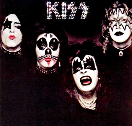 Photo of KISS's debut album cover