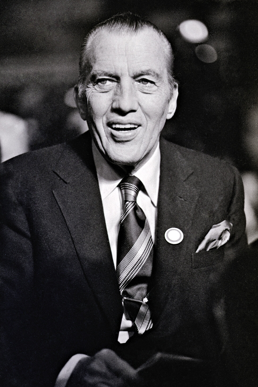 Black and white photo of Ed Sullivan