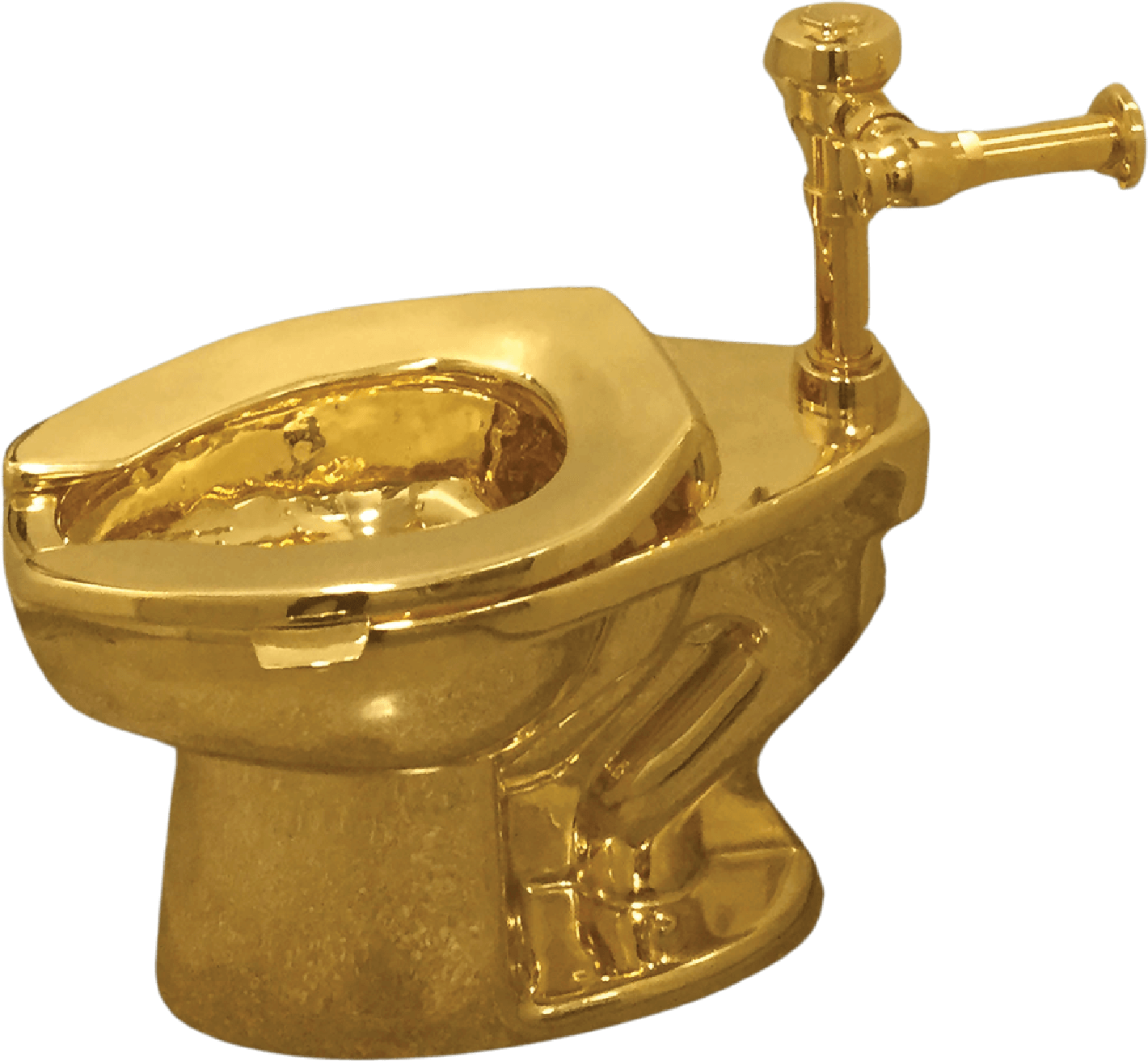 Photo of a gold toilet