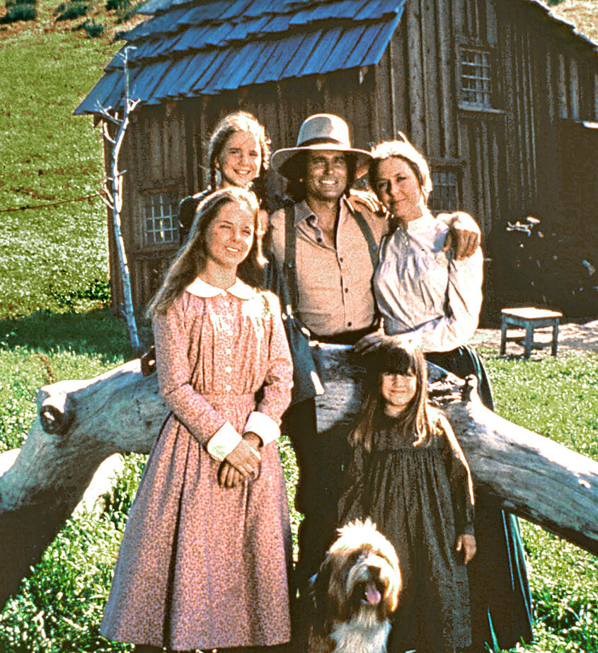 Photo of the cast of the Little House on the Prairie TV series