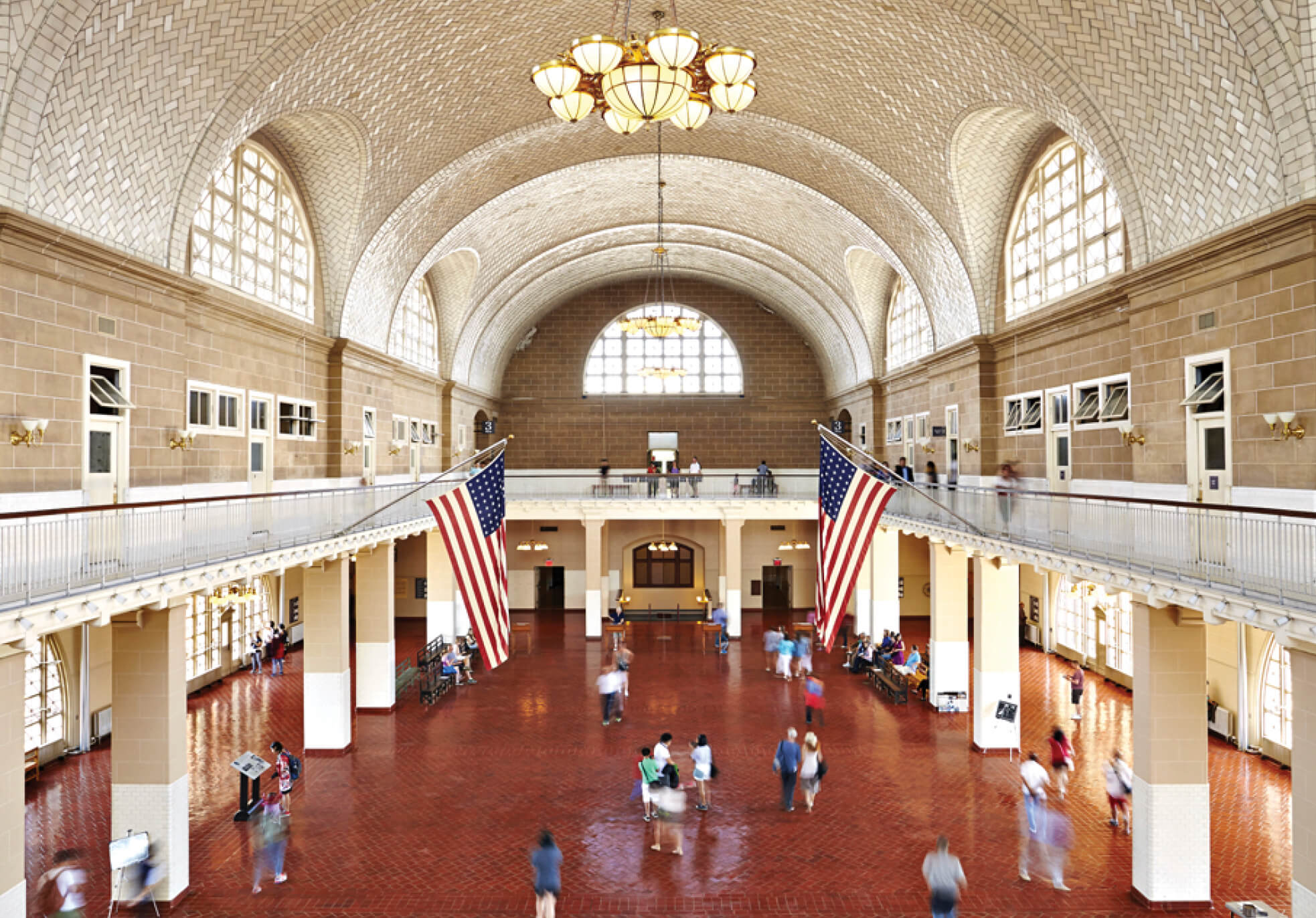 Photo of Ellis Island's Great Hall