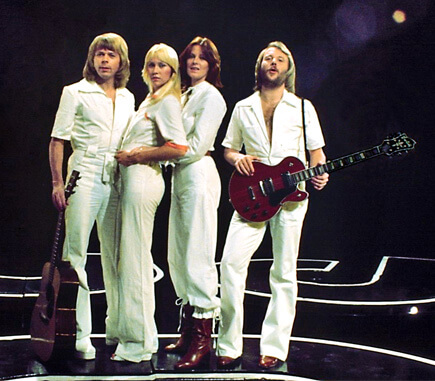 Photo of the musical group ABBA