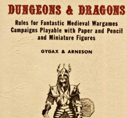 Photo of the rulebook for Dungeons & Dragons