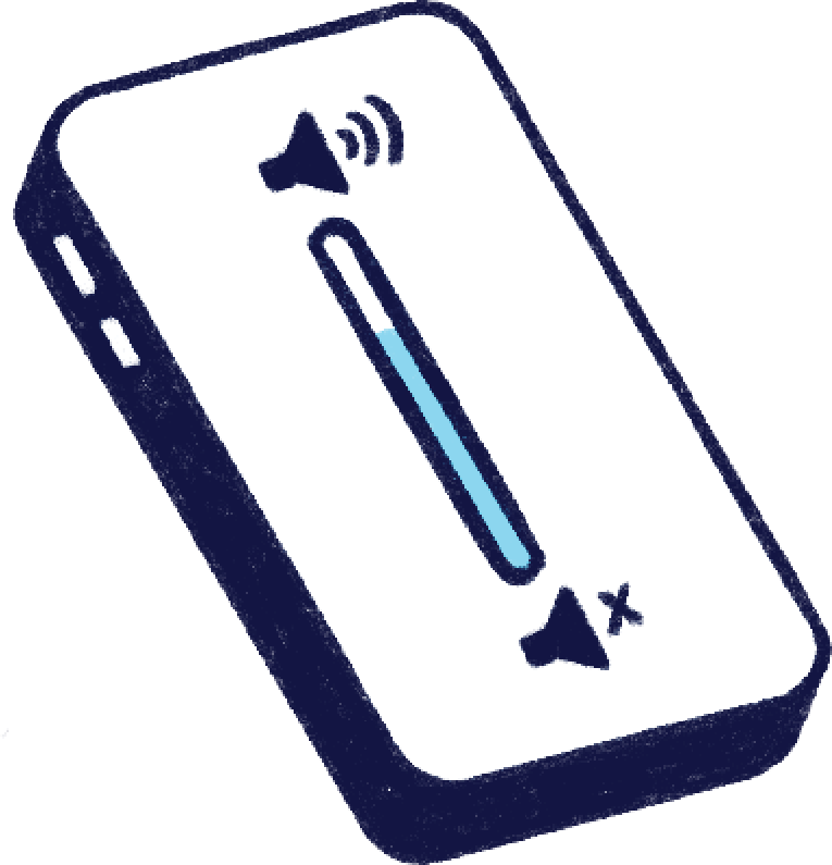Illustration of a decible meter