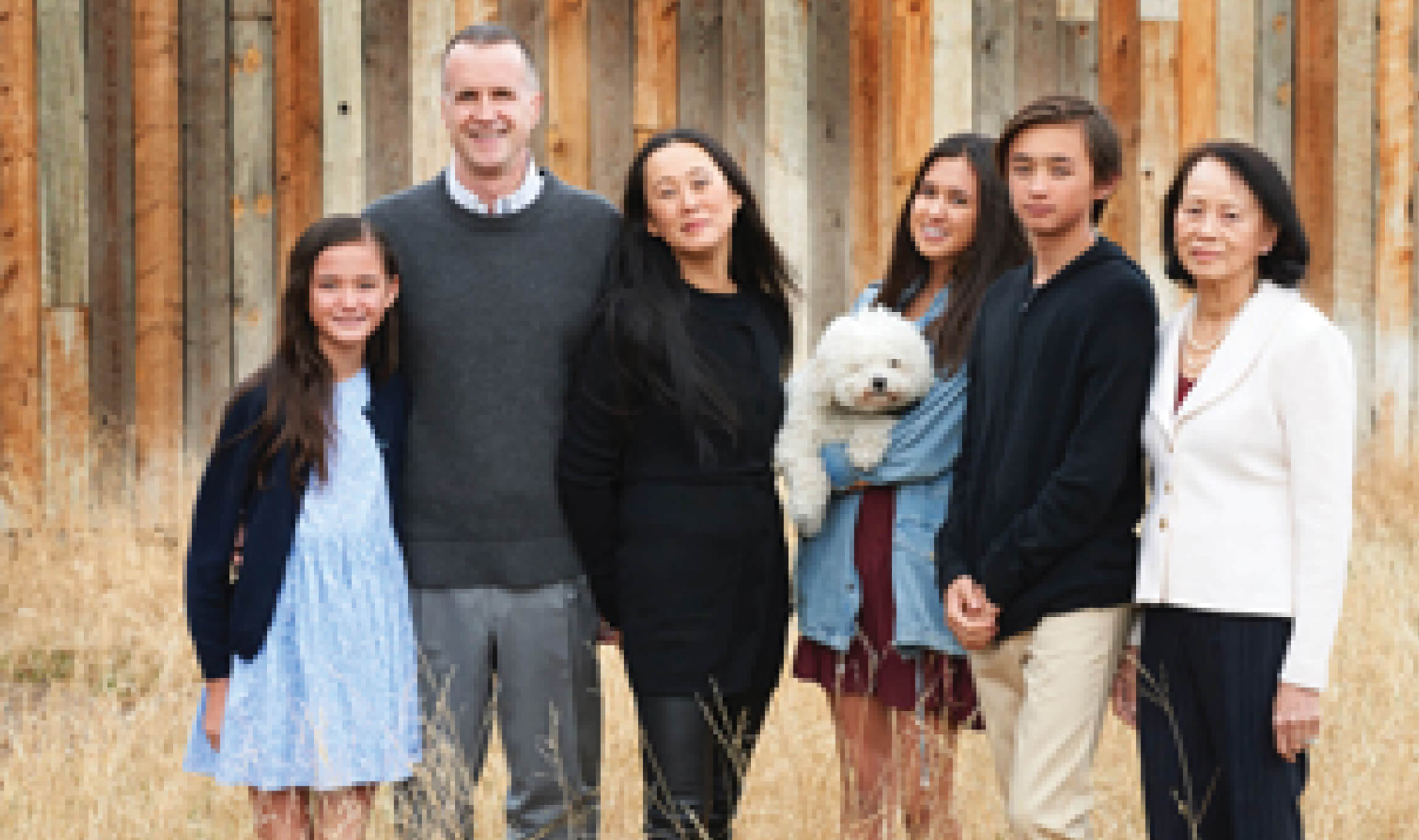 Portrait photo of Naja Pham Lockwood with her family