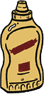 Illustration of yellow mustard
