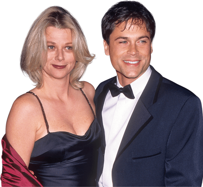 Photo of young Lowe with his wife