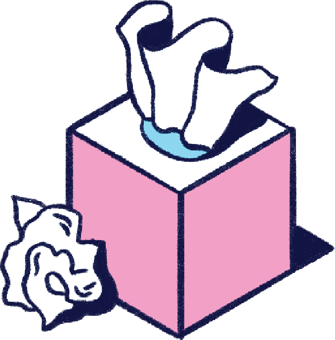 Illustration of a box of tissues