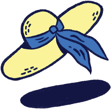 Illustration of a sunhat