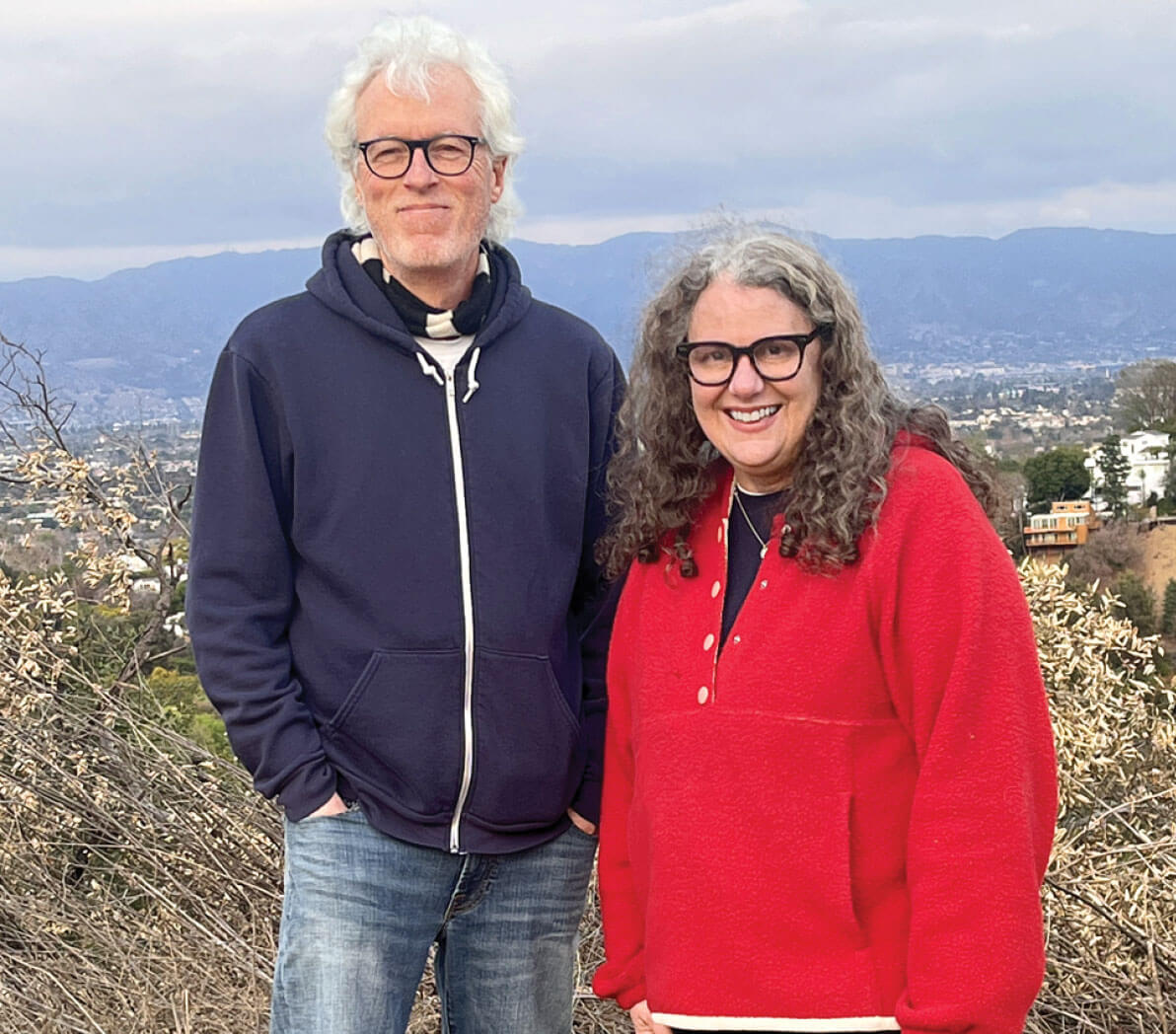 Photo of Maria Speidel hiking with her husband