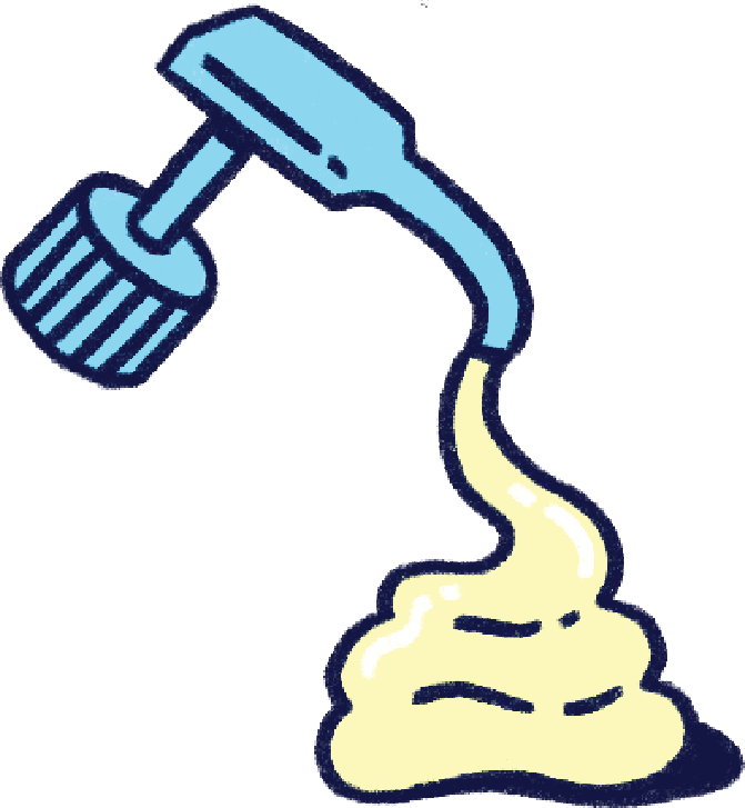 Illustration of lotion pump