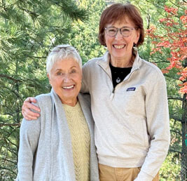 Photograph of Meeks with Diane Evans in 2025