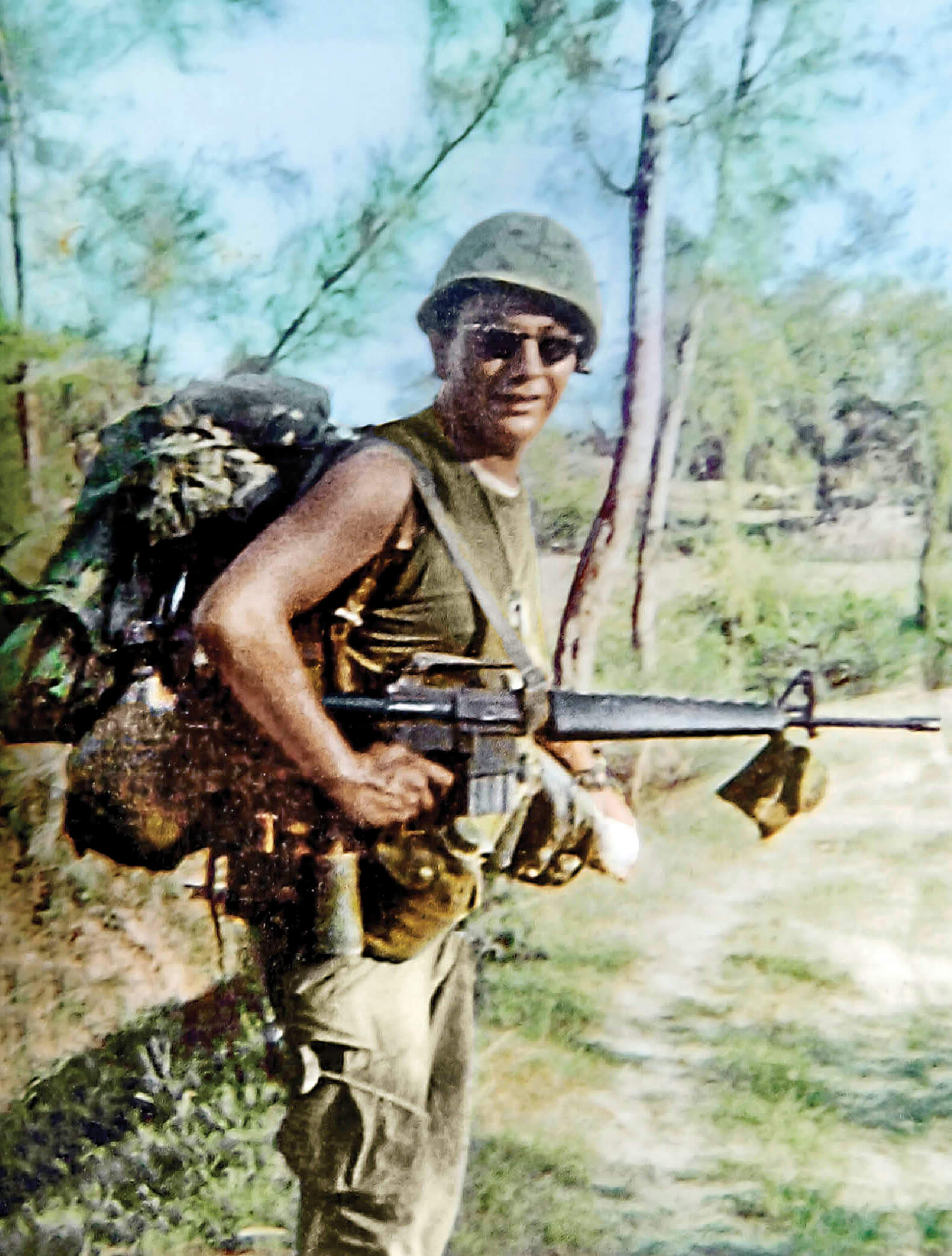 Photograph of Francis Whitebird in Vietnam 