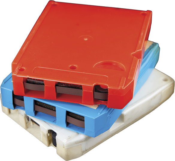A stack of Eight-track tapes