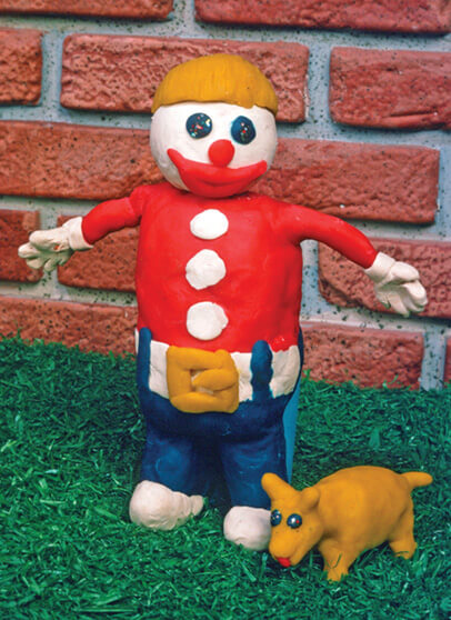 Photo of Mr. Bill clay figure