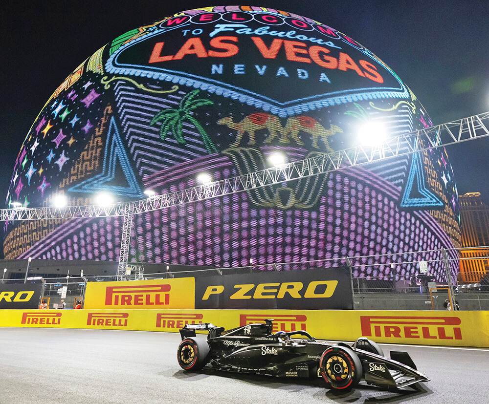 Photo of car at Formula 1 Grand Prix racetrack