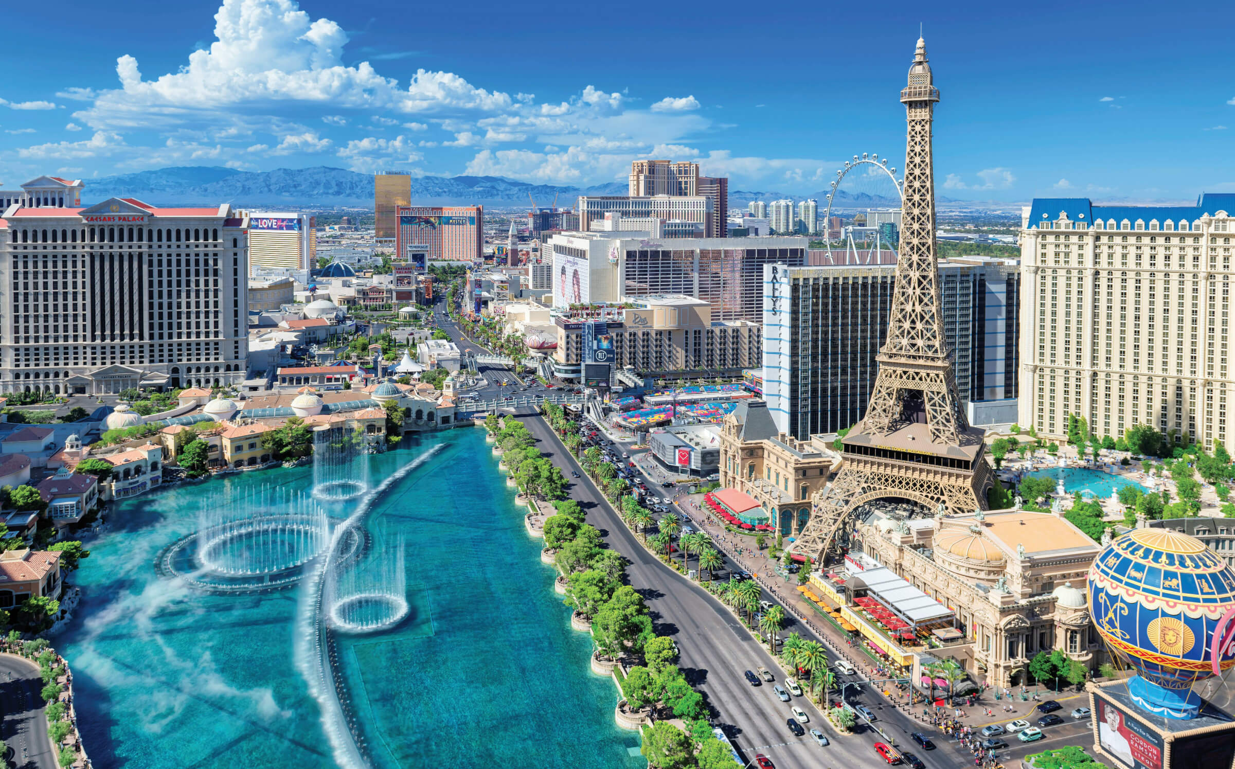 Aerial photo of Las Vegas during the day