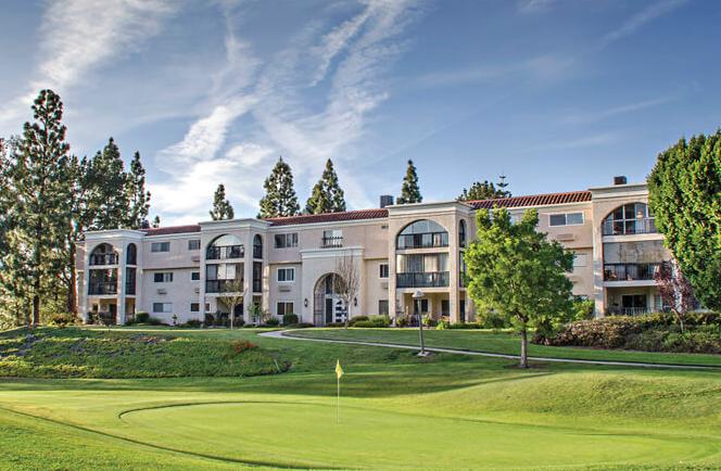 Photo of Laguna Woods Village apartments on golf course