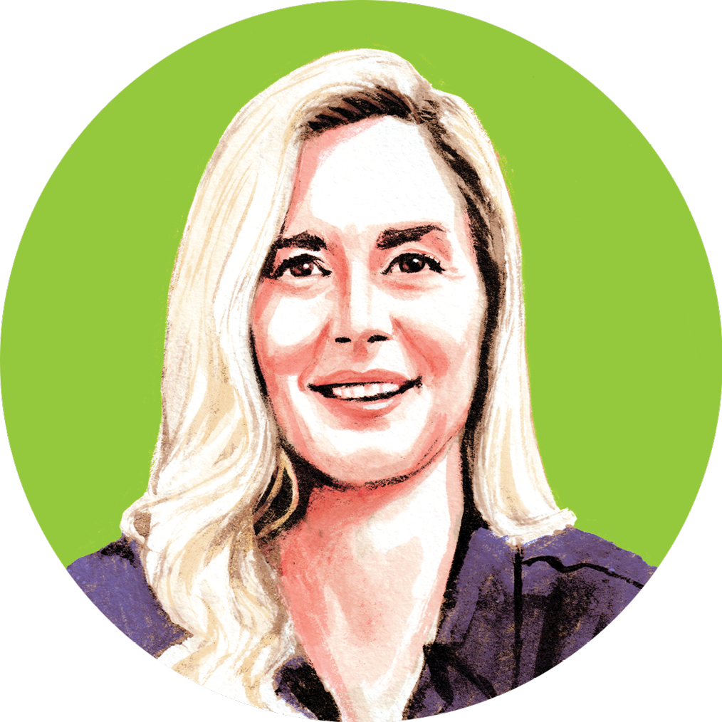 Illustrated headshot of Lizzie Post
