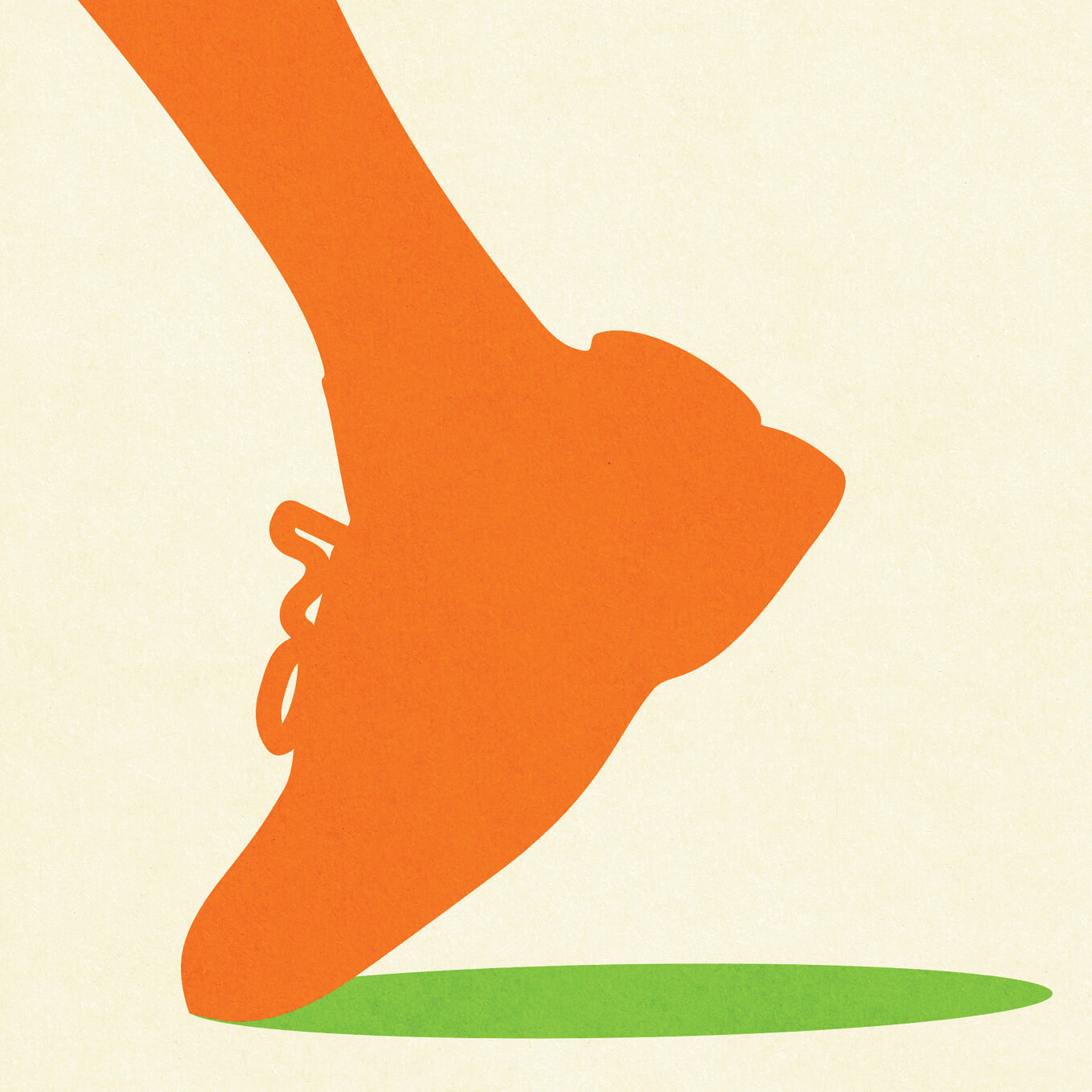 Illustration of walking foot