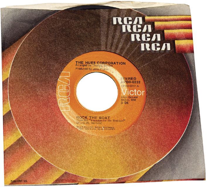 Album art of the 1974 Rock the Boat by The Hues Corporation