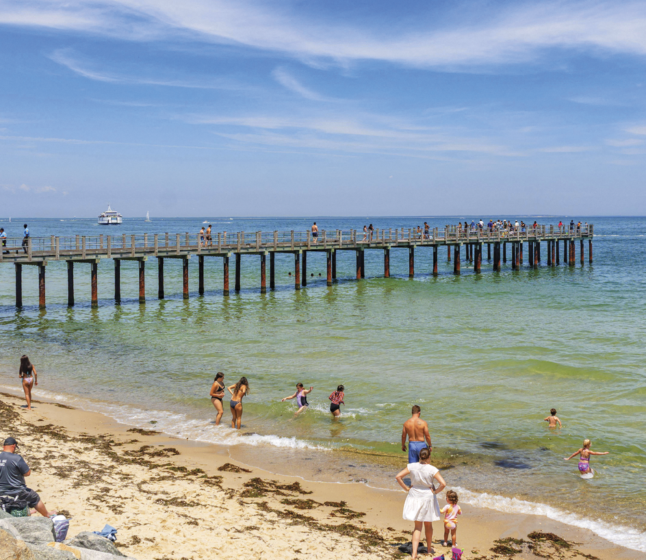 The boardwalk at Martha’s Vineyard 