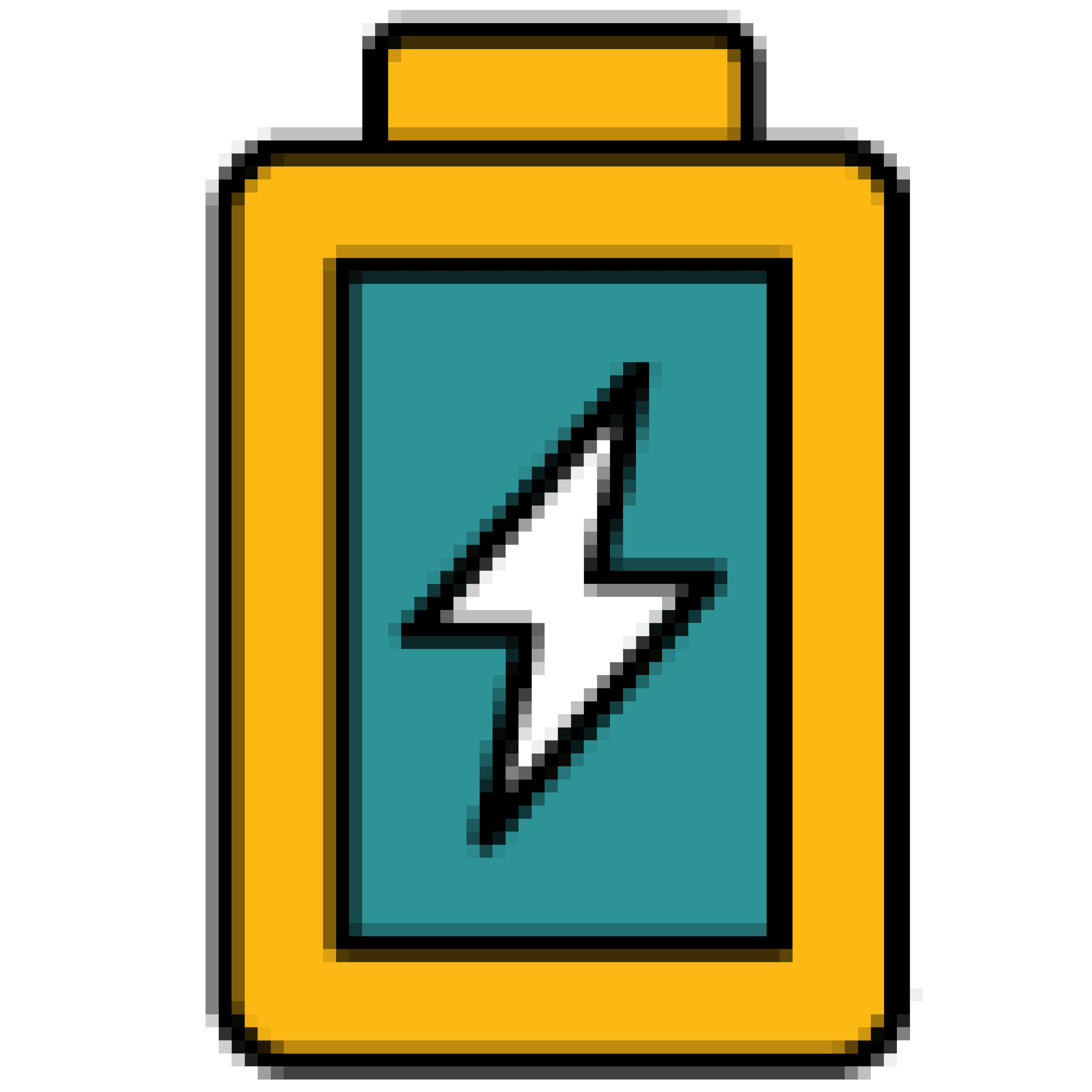 Icon of a bettery with a charging symbol on it 