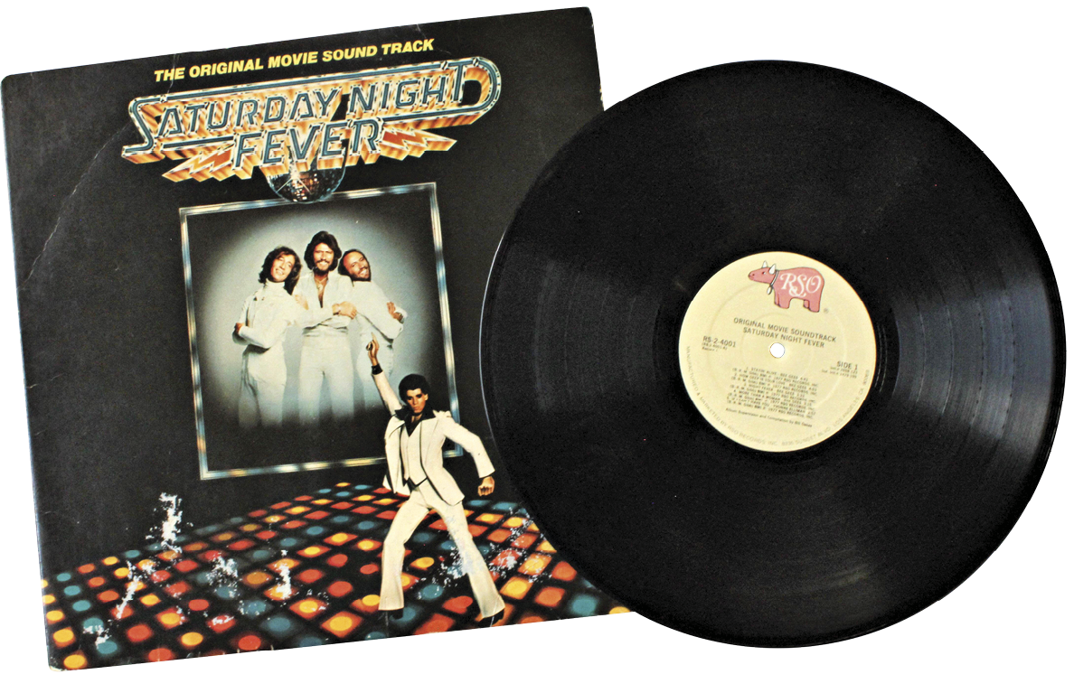 Album art of 1977 Saturday Night Fever by Bee Gees