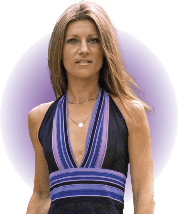 Woman wearing a halter top