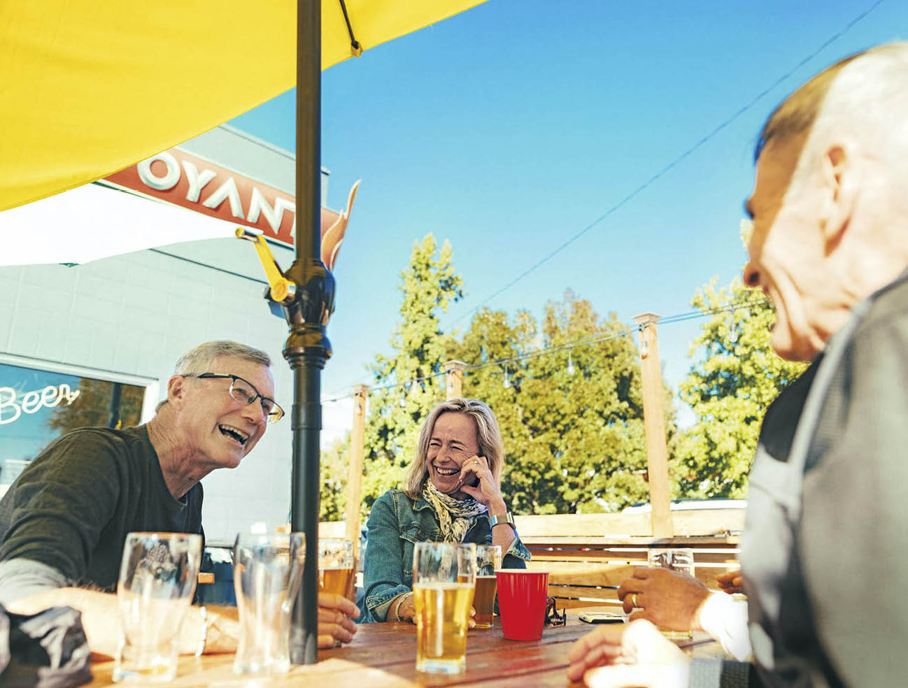 Photo of people enjoying themselves at the Clairvoyant Brewing Company