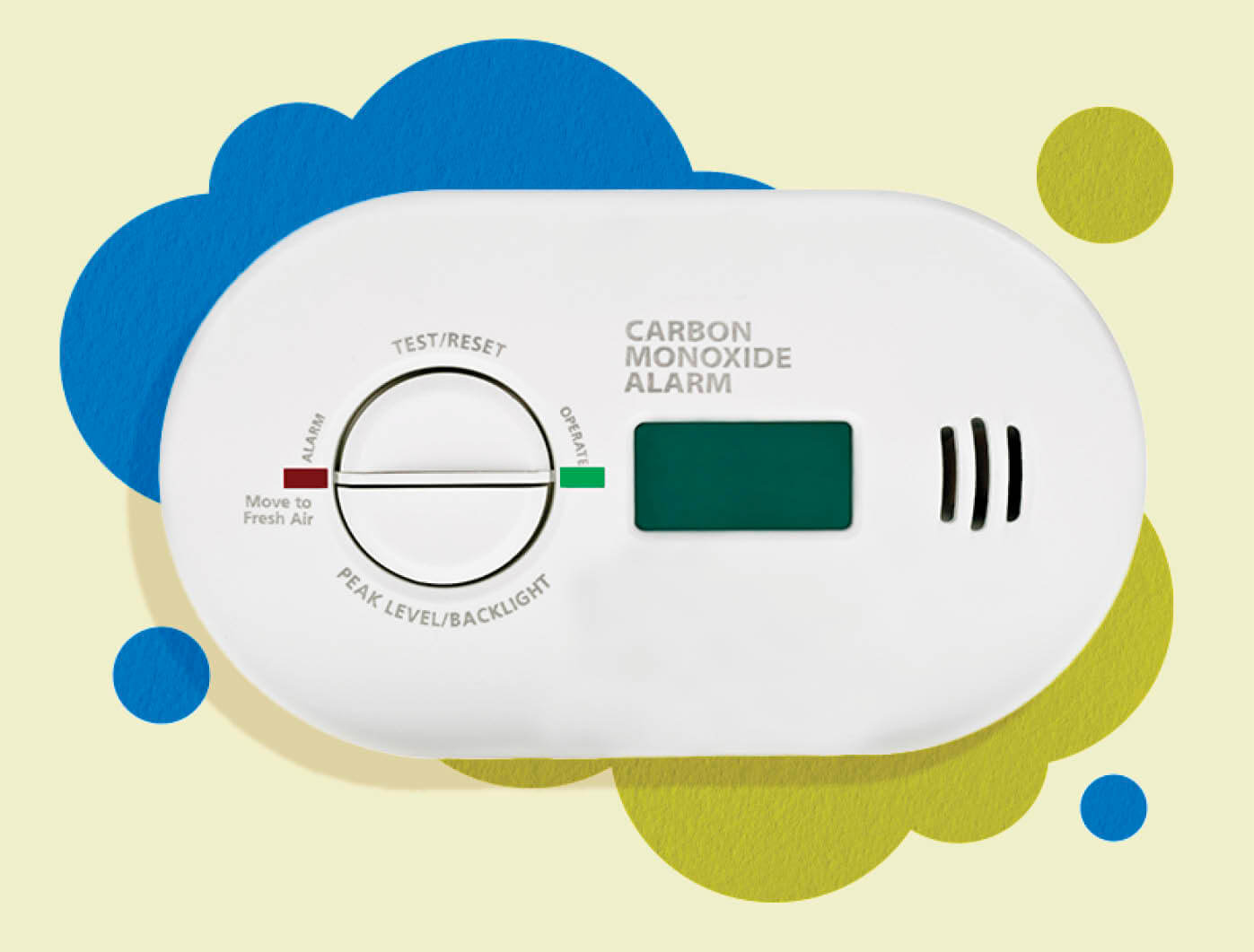 Photo illustration of a carbon monoxide alarm