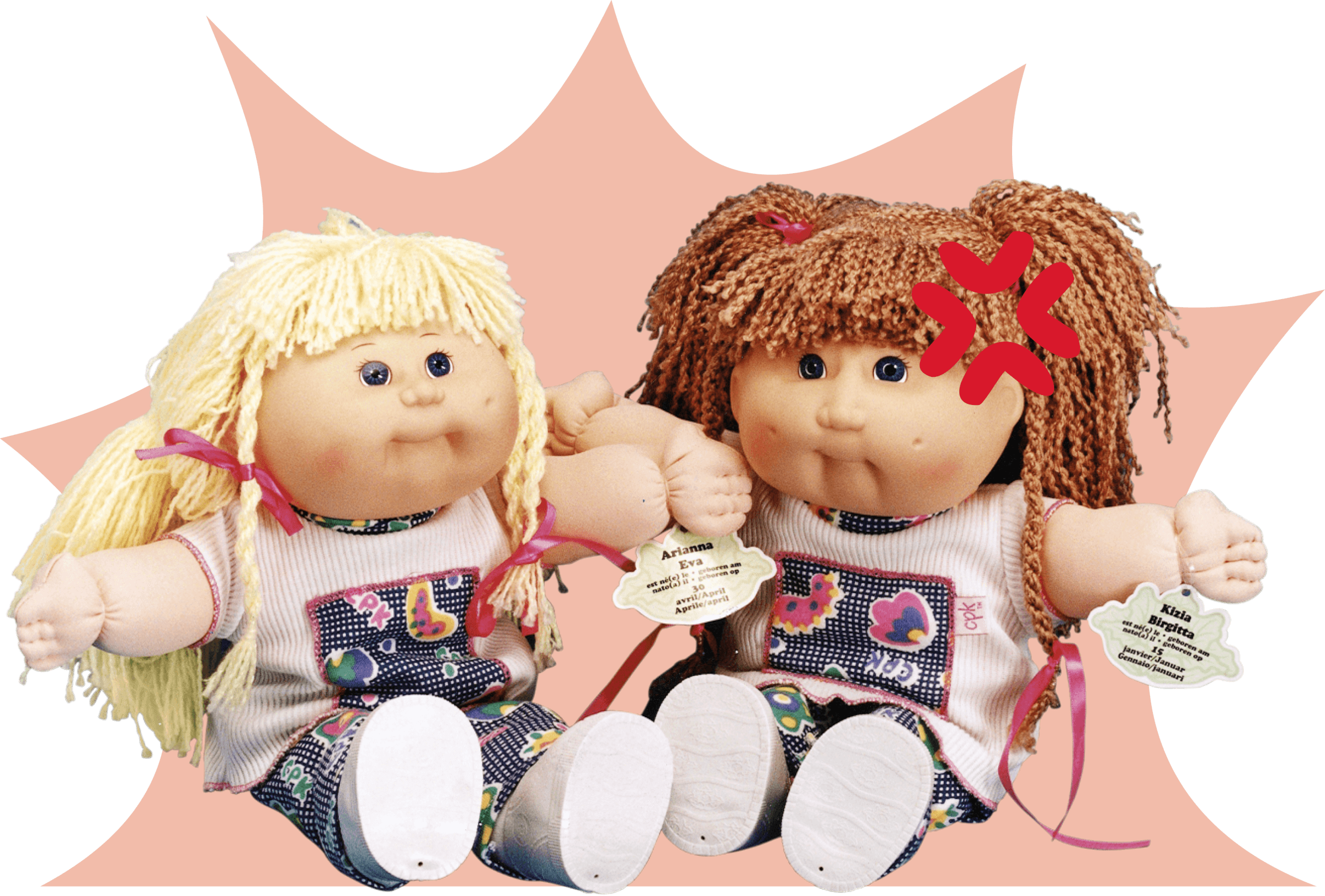 Photo of two Cabbage Patch dolls