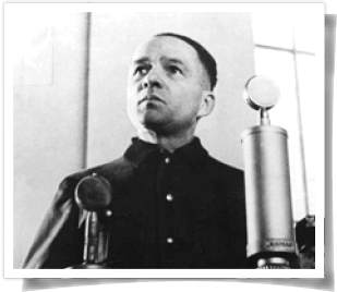 Black and white photo of Rudolf Höss