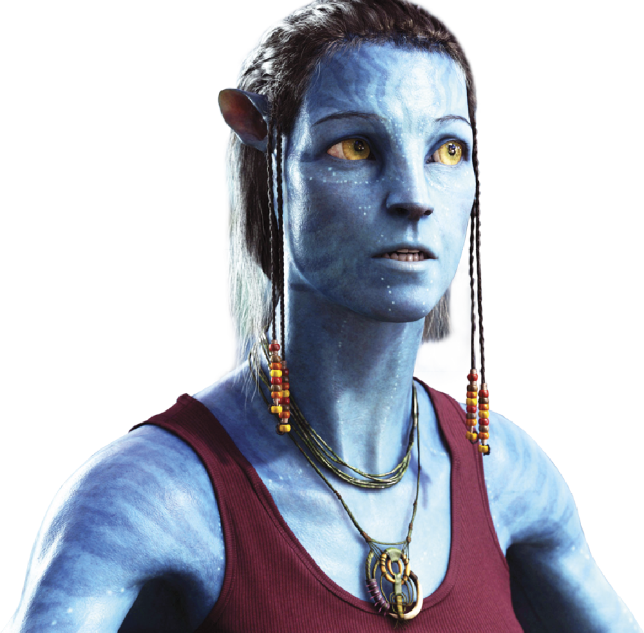 Portrait of Sigourney’s character from the movie Avatar 