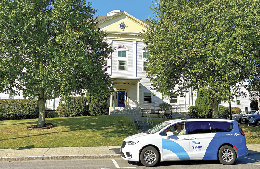 Image of a street with a house in Salem Massachusetts 