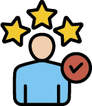 Illustration of a person with stars above their head 