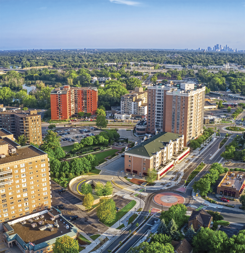 Top view of Richfield, Minnesota. 