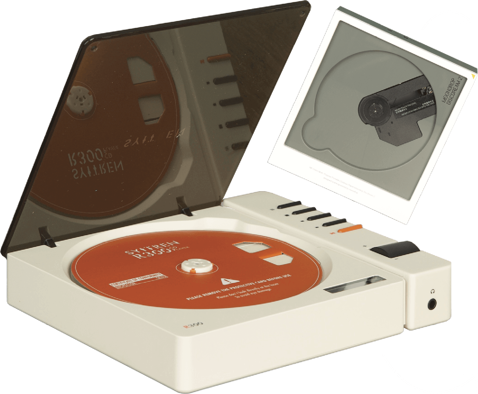 Images of the Moondrop CD Player next to the Syitren CD Player