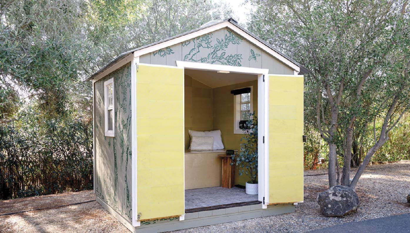 Photograph of a cabin in Napa Valley