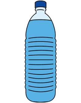 Illustration of water bottle