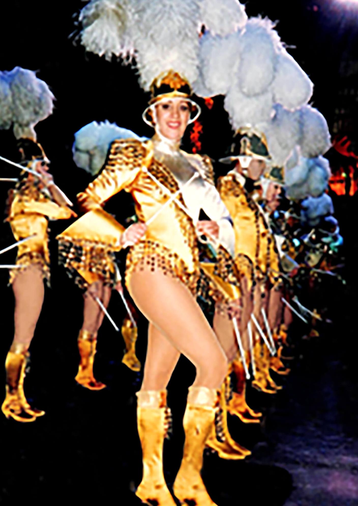 Photo of Colon as a Rockette in the 90s