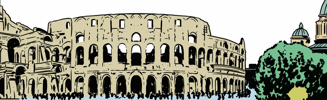 Illustration of Colosseum in Rome
