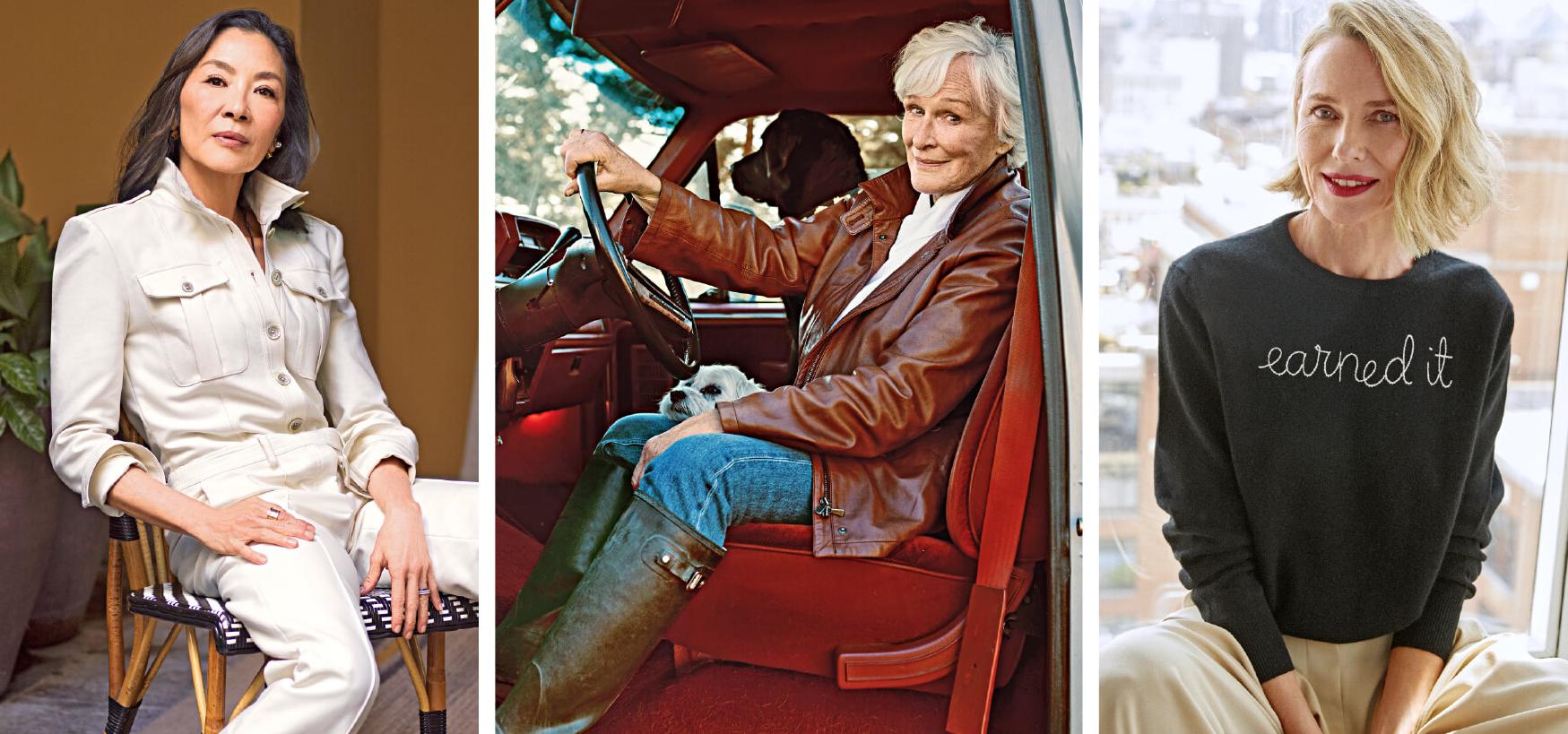 Photo of Michelle Yeoh, Glenn Close, and Naomi Watts