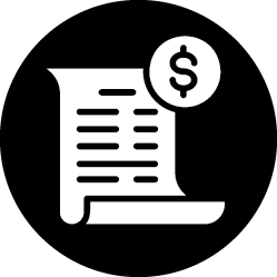 Icon of a bill