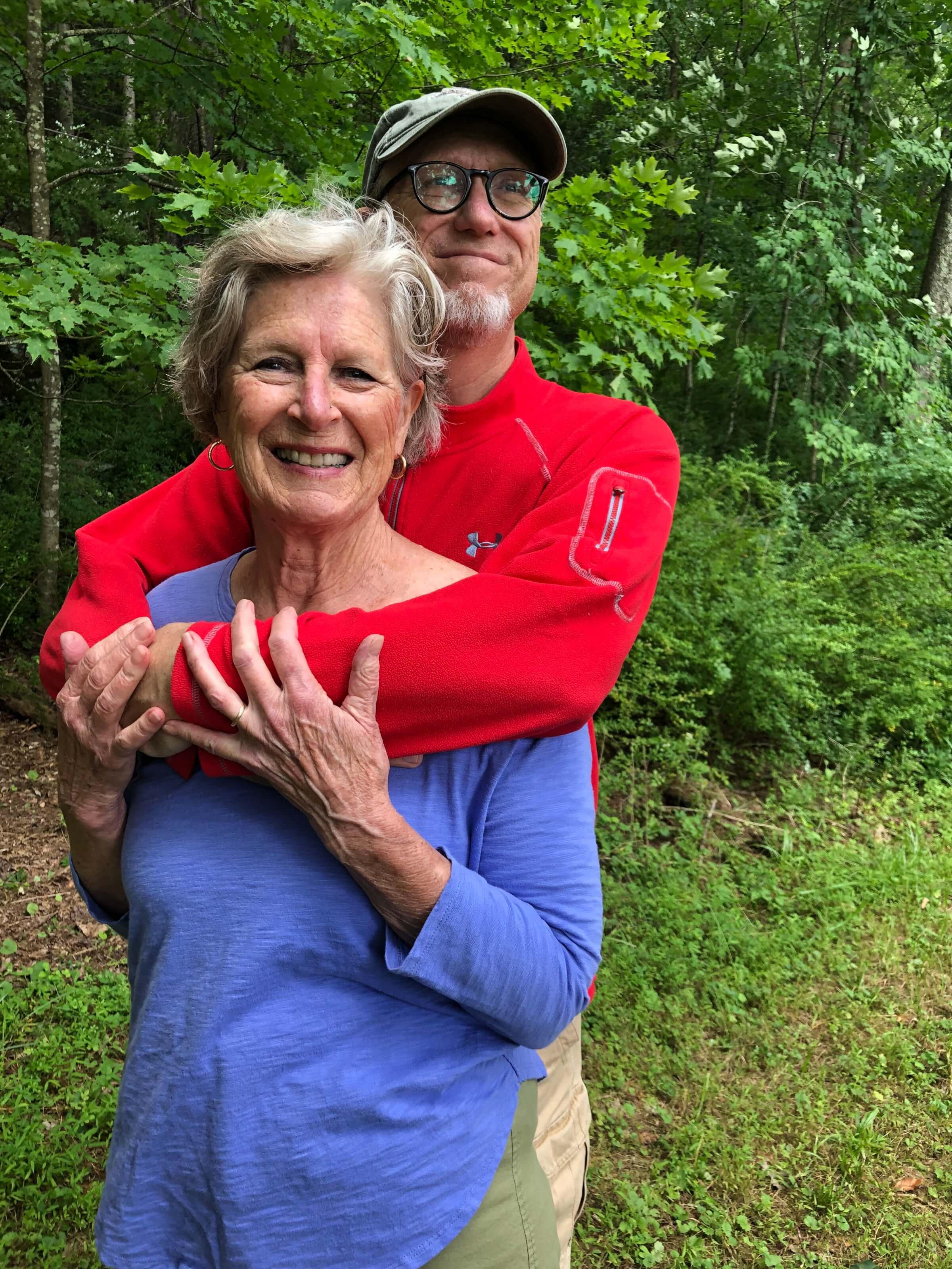 Photo of Sheri Venema and Michael Downs in nature
