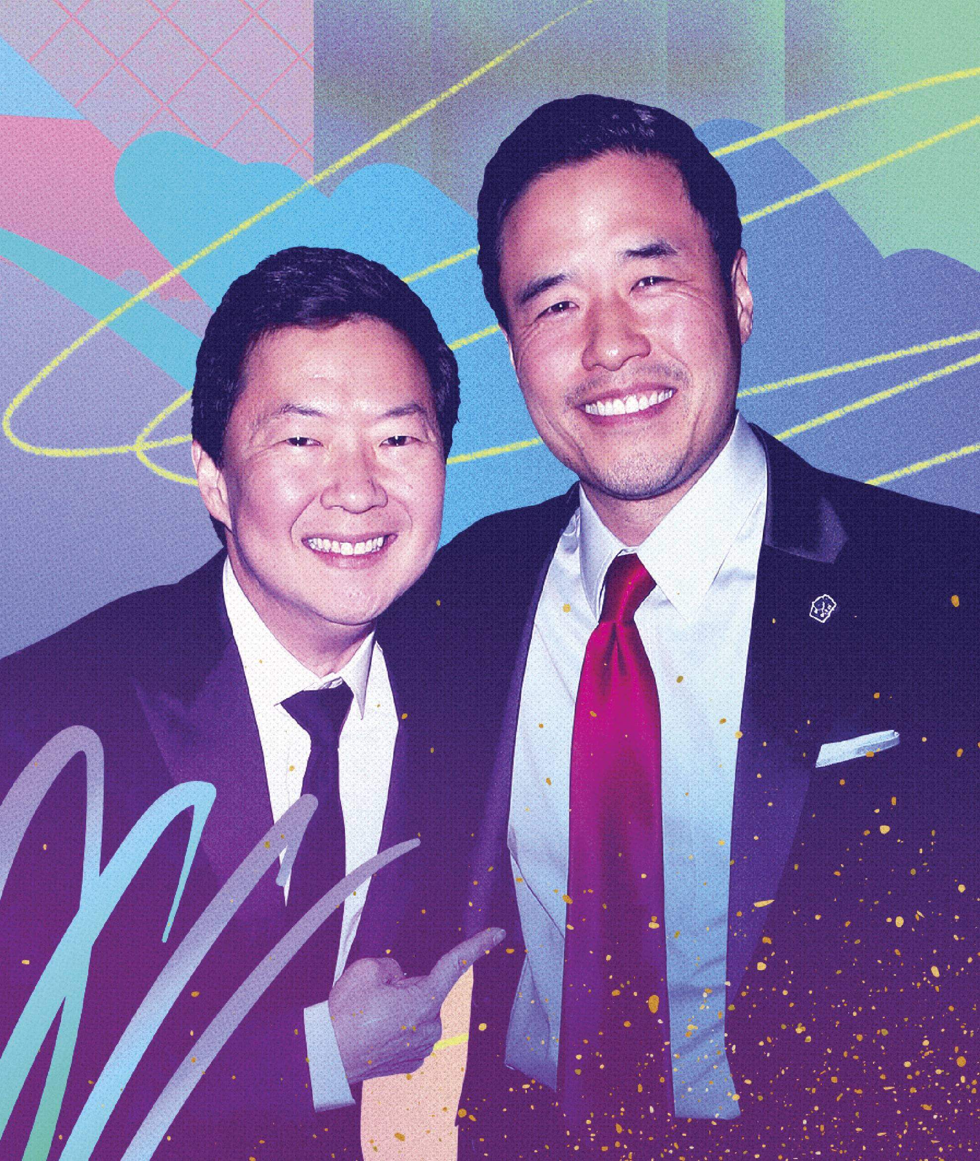Photo collage of Ken Jeong and Randall Park
